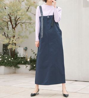RANAN（ラナン）の「ワークデザインジャンパースカート（ジャンパースカート）」｜ネイビー