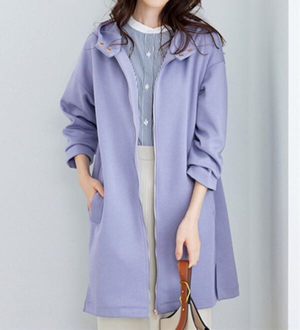 BELLUNA（ベルーナ）の「衿デザインロング丈パーカー（パーカー）」｜詳細画像