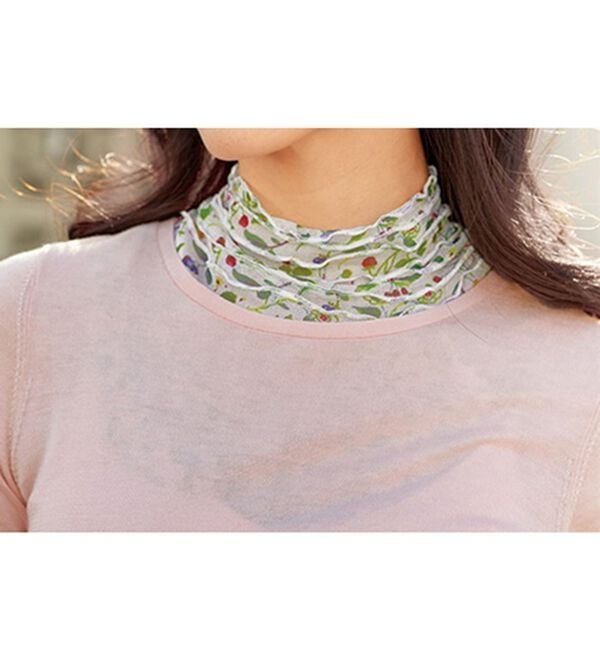 BELLUNA（ベルーナ）の「シルク１００％首元隠しロングネックカバー（ストール・スカーフ・マフラー）」｜詳細画像