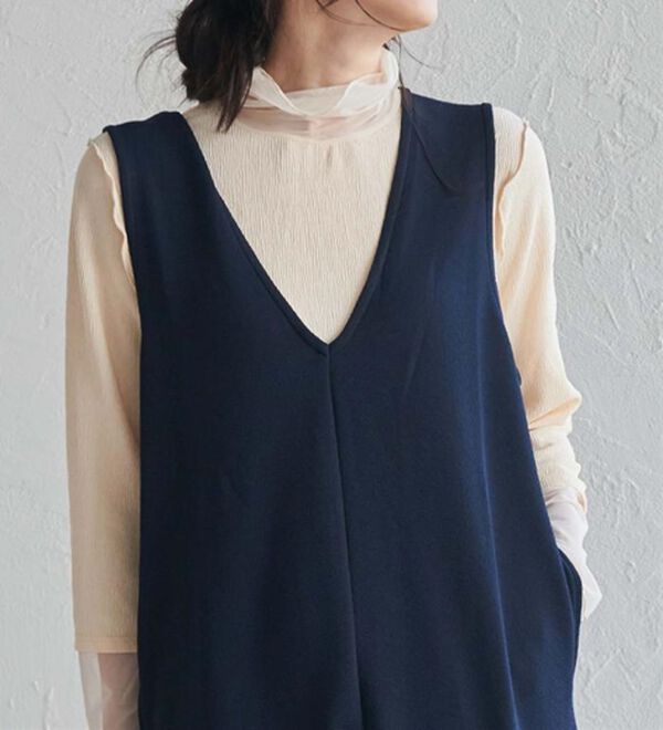 RANAN（ラナン）の「【選べる2丈】細見えが叶うジャンパースカート（ジャンパースカート）」｜詳細画像