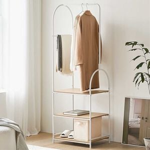 iellio（イエリオ）の「ＶＡＮＷＯＯＤ　ハンガーラック＜ＲＯＯＭ＆ＨＯＭＥ＞（衣類・布団収納）」｜ナチュラル
