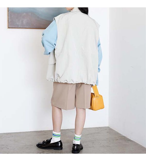 GeeRA（ジーラ）の「スタンドカラーミリタリーベスト（ベスト）」｜詳細画像