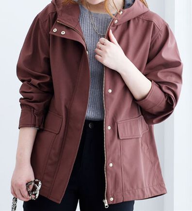 BELLUNA（ベルーナ）の「はっ水ボンディング素材マウンテンパーカー（ハーフコート）」