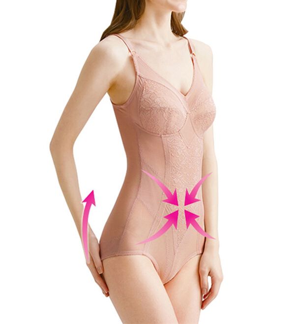 LAVIENNE（ラヴィエンヌ）の「【２色組】すっきりボディスーツ（ボディスーツ・シェイパー）」｜詳細画像