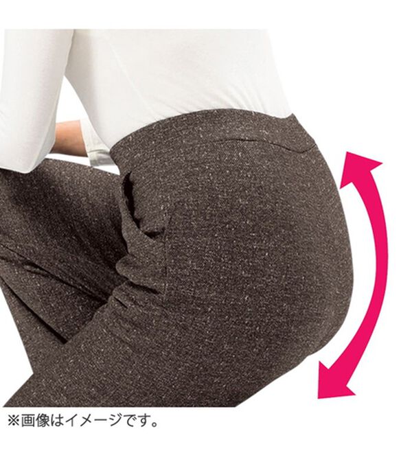 ルフラン（ルフラン）の「【３本組】裏ふわっとぽかぽかツイード調ゆったりパンツ（フルレングスパンツ）」｜詳細画像