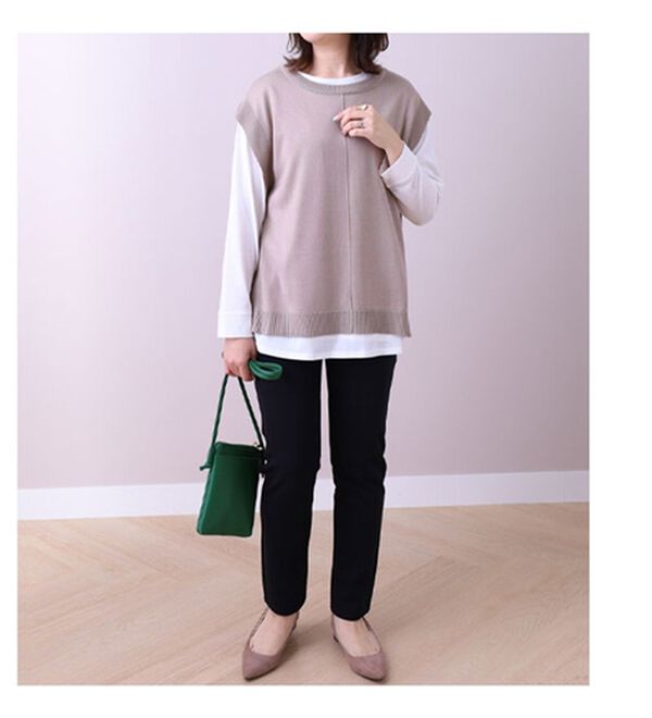 BELLUNA（ベルーナ）の「なめらかボンディングレギンスパンツ（フルレングスパンツ）」｜詳細画像