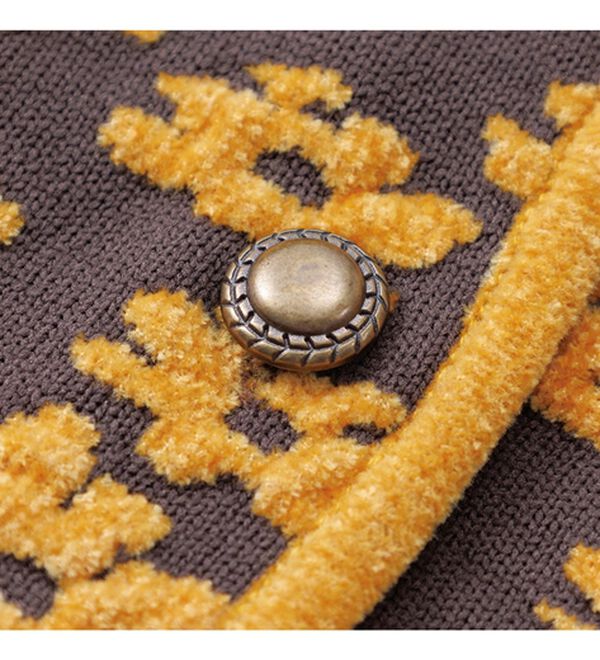 RANAN（ラナン）の「レトロフラワージャカードカーディガン（ニットカーディガン）」｜詳細画像