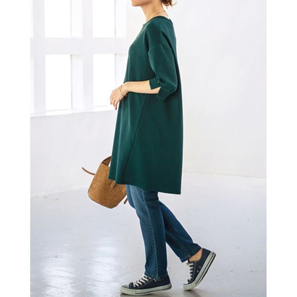 BELLUNA（ベルーナ）の「ジャカード素材切替デザインチュニック（チュニック）」｜詳細画像