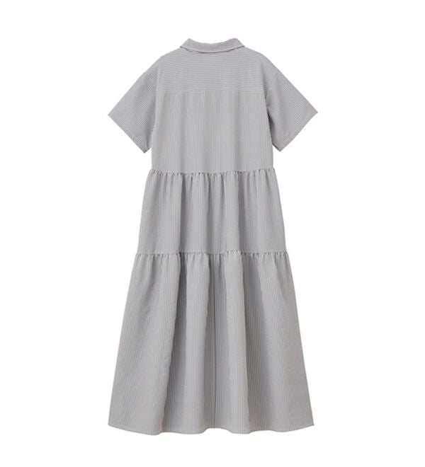 GeeRA（ジーラ）の「サッカーティアードハーフジップワンピース（その他ワンピース）」｜詳細画像