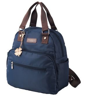 「整理収納アドバイザー監修１０ポケット軽量リュック（リュック）」｜ネイビー