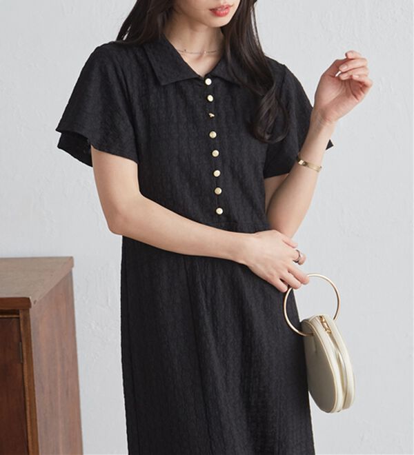 RANAN（ラナン）の「フレアスリーブマーメードポロワンピ（その他ワンピース）」｜詳細画像