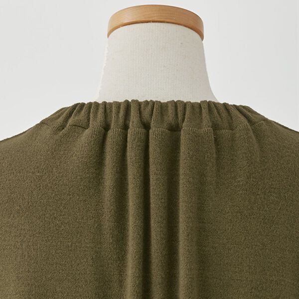 BELLUNA（ベルーナ）の「秋冬のお出かけに！異素材切替ワンピース（カットソーワンピース）」｜詳細画像