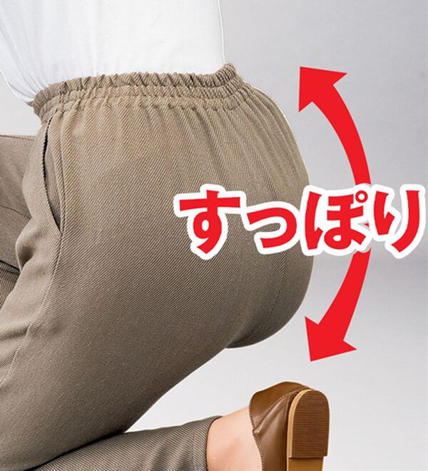 ルフラン（ルフラン）の「日本製肌に優しい綿混ラク楽パンツ（その他パンツ）」｜詳細画像