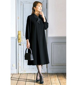 レースフリル衿ワンピース - ベルーナ【公式】
