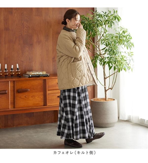 ✨新品タグ付✨SETENS 2way リバーシブルキルトボアコート ブラック ✨新品タグ付✨SETENS 2way リバーシブルキルトボアコート