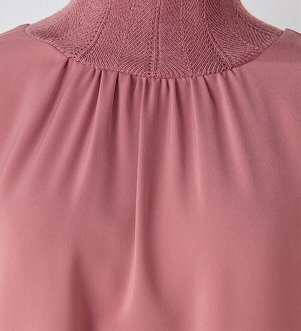 RANAN（ラナン）の「スカラップリブニット使いブラウス（ブラウス）」｜詳細画像