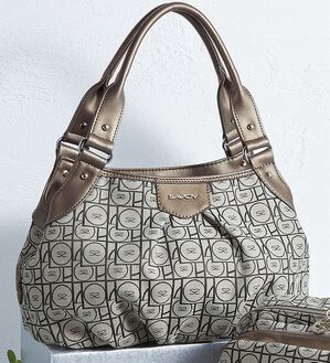 BELLUNA（ベルーナ）の「＜サボイ＞モノグラム柄シリーズ　手提げ（ハンドバッグ）」｜詳細画像