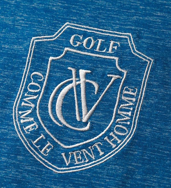 「＜コムルヴァン・オム・ゴルフ＞杢調ドライポロシャツ（メンズポロシャツ）」｜詳細画像