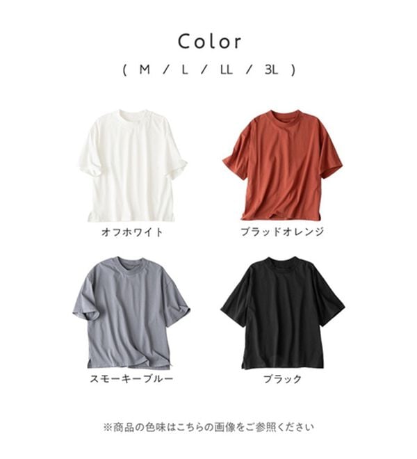 Viola e Viola（ヴィオラ エ ヴィオラ）の「【接触冷感】綿１００％プチハイ５分袖Ｔシャツ　さらひやりコットン（Tシャツ）」｜詳細画像