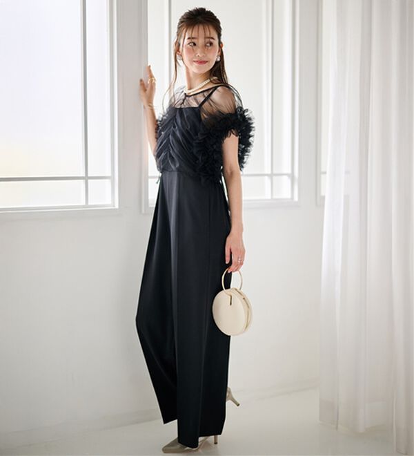 RANAN（ラナン）の「マルチWAYフリルチュールボレロセットパンツドレス（その他ワンピース）」｜詳細画像