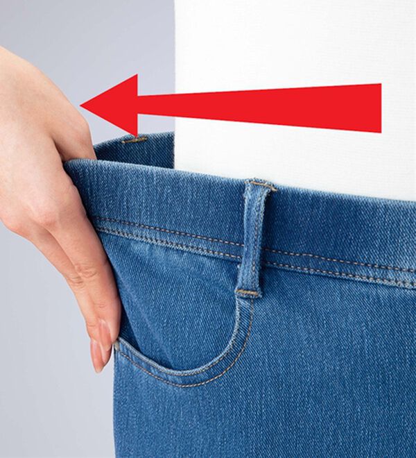 ルフラン（ルフラン）の「【３本組】トリコなはき心地！ニットデニム（ワイドパンツ・ガウチョ）」｜詳細画像