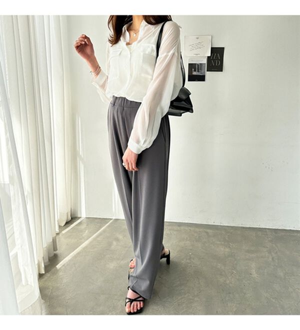 GeeRA（ジーラ）の「オーバーサイズシアー楊柳シャツ（シャツ）」｜詳細画像