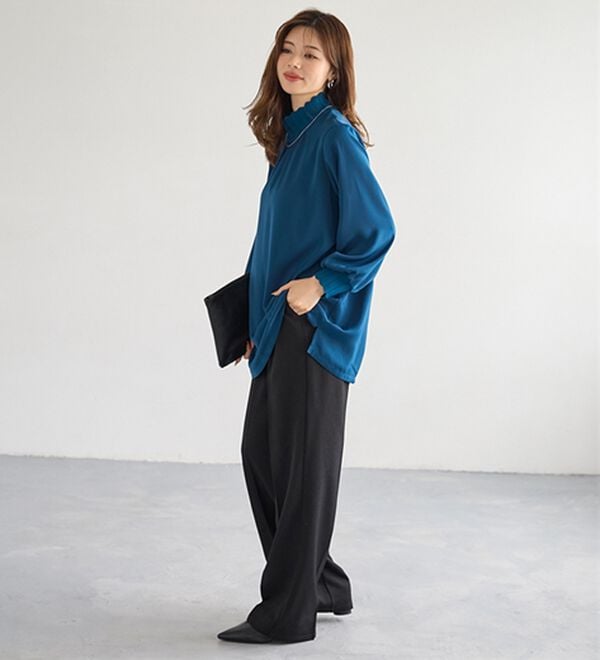 BELLUNA（ベルーナ）の「リブニット使いチュニック（チュニック）」｜詳細画像