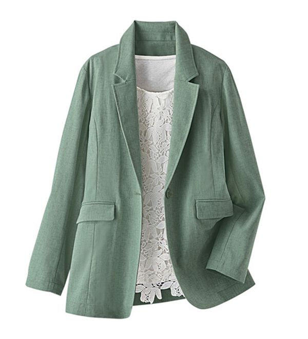 BELLUNA（ベルーナ）の「カジュアルコーデにきちんと感を！テーラードジャケット（テーラードジャケット）」｜詳細画像