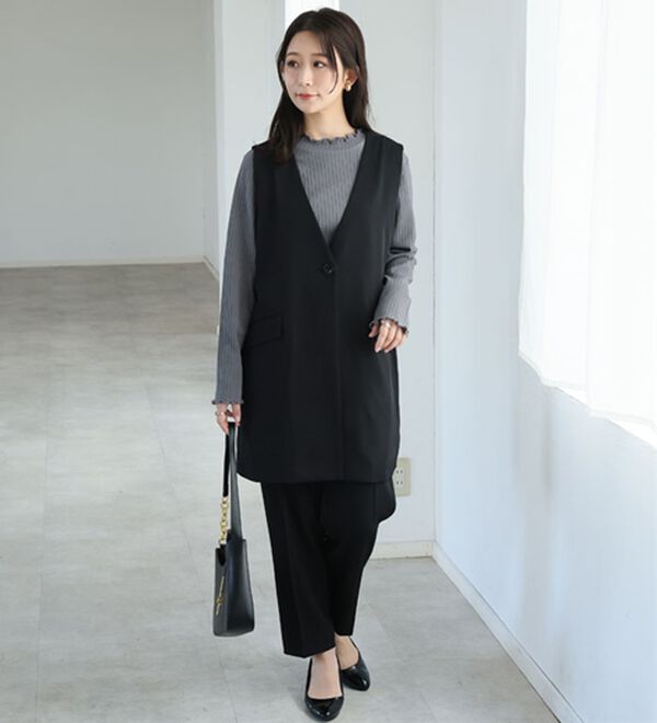 A HAPPY MARILYN（アハッピーマリリン）の「【Ｌ～８Ｌ】綿タッチで極上の着心地、選べるテレコリブトップス。（カットソー）」｜詳細画像