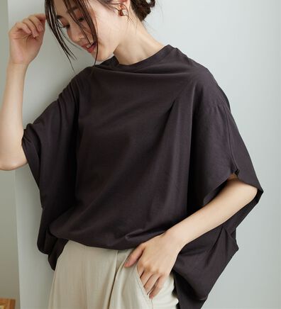 BELLUNA（ベルーナ）の「【接触冷感】二の腕隠れる！ドルマンチュニック（チュニック）」