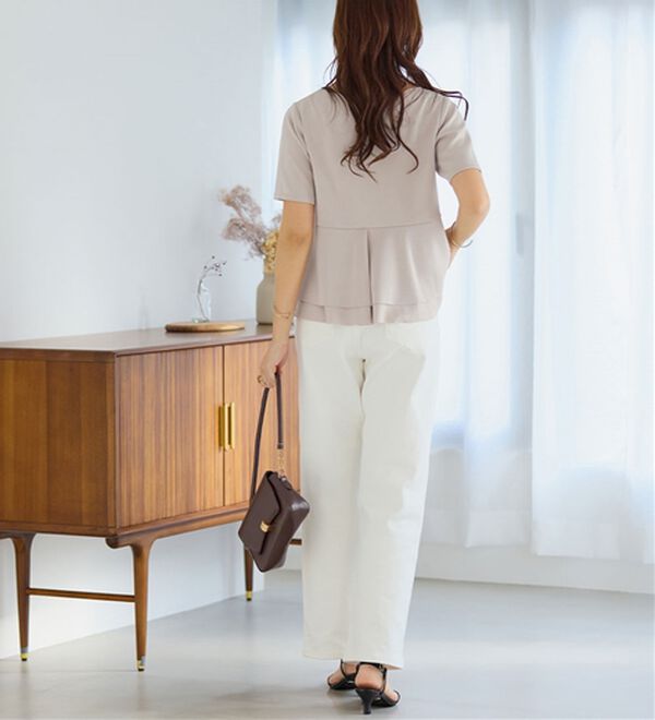 alotta（アロッタ）の「スクエアネックティアードトップス（カットソー）」｜詳細画像