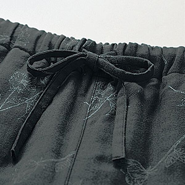 BELLUNA（ベルーナ）の「ダブルガーゼ柄ワイドパンツ（ワイドパンツ・ガウチョ）」｜詳細画像