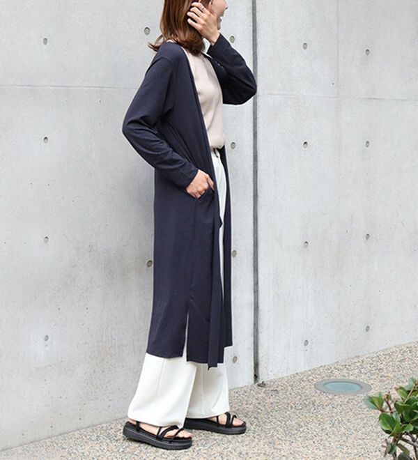 Pierrot（ピエロ）の「【Ｍ～３Ｌ】【選べる２丈】接触冷感トッパーカーディガン（その他カーディガン）」｜詳細画像