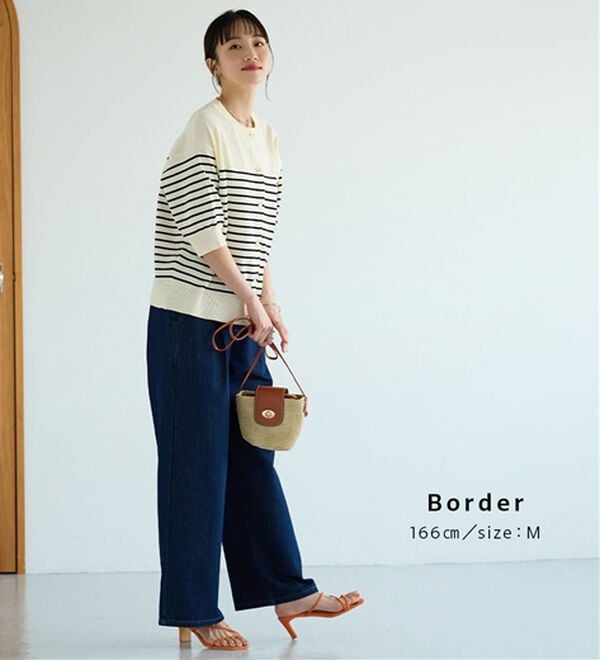 BELLUNA（ベルーナ）の「【快適Ｌａｂ．】洗える！軽い！５分袖ニットカーディガン（ニットカーディガン）」｜詳細画像