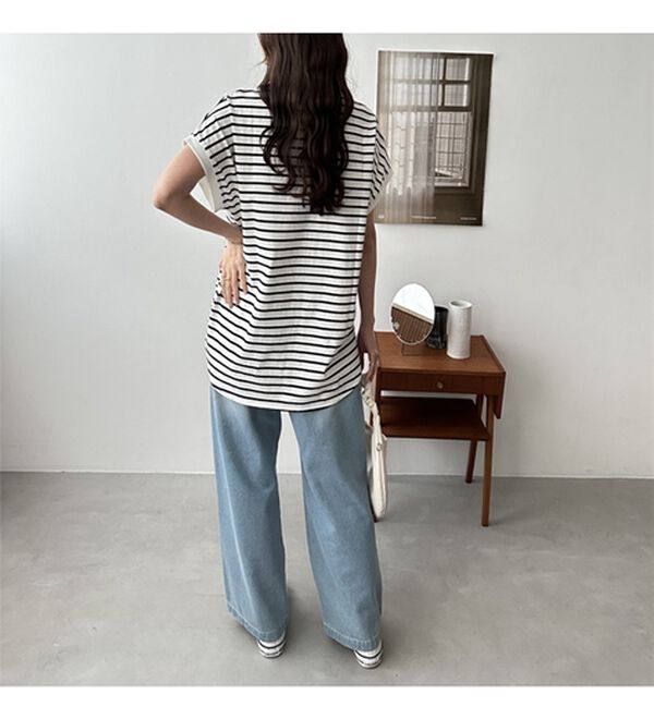 GeeRA（ジーラ）の「【新色追加】【ＵＳ．ＰＯＬＯ．ＡＳＳＮ】綿100％フレンチスリーブＴシャツ（Tシャツ）」｜詳細画像