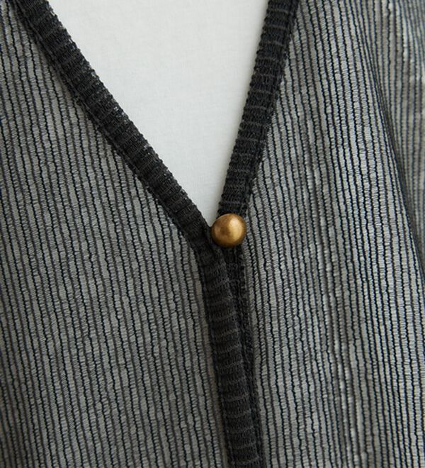 BELLUNA（ベルーナ）の「【2点セット】シアーストライプ素材ジレアンサンブル（アンサンブル）」｜詳細画像