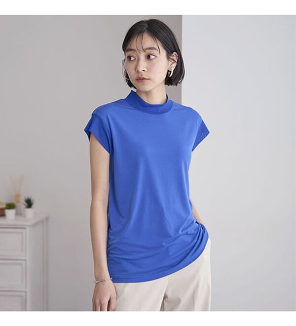 BELLUNA（ベルーナ）の「脱Ｔシャツ！チュールデザイントップス（カットソー）」｜詳細画像