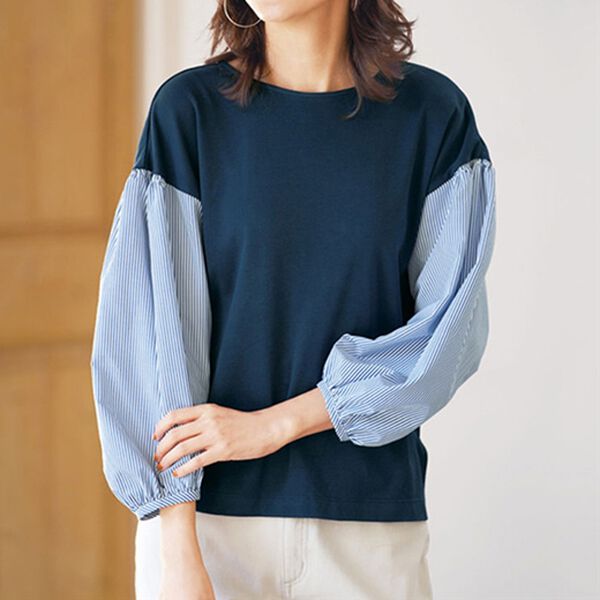 BELLUNA（ベルーナ）の「大人のボリューム袖ブラウス（ブラウス）」｜詳細画像