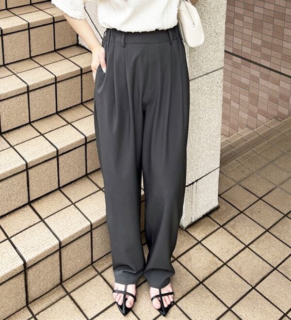 GeeRA（ジーラ）の「【再入荷】オンオフ着られる！カーブパンツ（フルレングスパンツ）」｜詳細画像