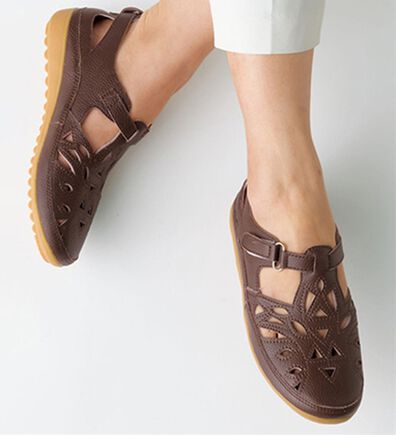 ルフラン（ルフラン）の「４Ｅ牛革ゆったりコンフォートシューズ（サンダル・ミュール）」