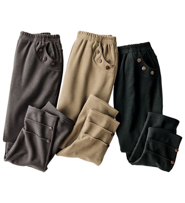 ルフラン（ルフラン）の「【３本組】ボタン裏ファーパンツ＜ポルン＞（その他パンツ）」｜3本組