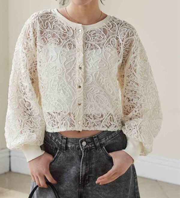 RANAN（ラナン）の「シアーレースカーディガン（その他カーディガン）」｜詳細画像