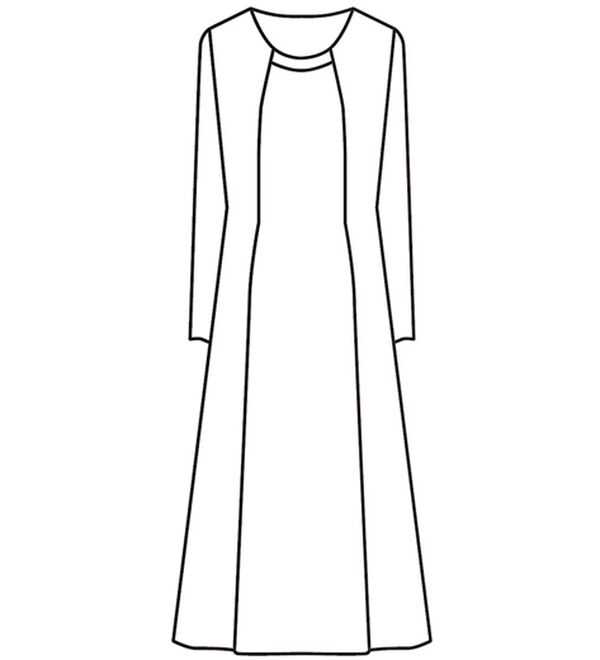 BELLUNA（ベルーナ）の「洗える！ケープボレロ付ワンピースアンサンブル（ブラックフォーマル（喪服・礼服））」｜詳細画像