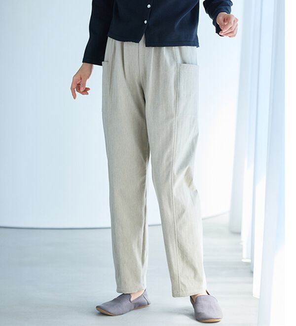 BELLUNA（ベルーナ）の「《ＨｕｇＲｅａｍコットン》セミカーブパンツ（フルレングスパンツ）」｜詳細画像