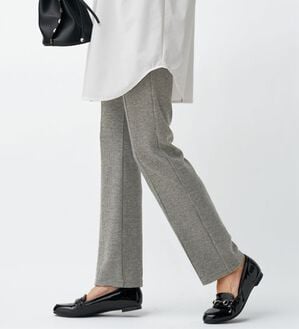 BELLUNA（ベルーナ）の「＜日本製＞毛玉になりにくいウール入りストレートパンツ（フルレングスパンツ）」｜詳細画像