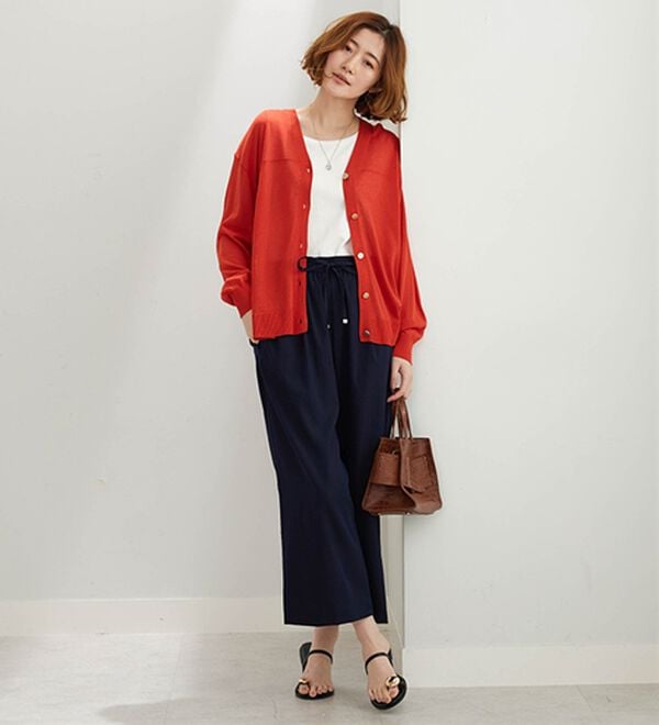 BELLUNA（ベルーナ）の「【快適Ｌａｂ．】シャリ冷！洗える多機能ニットカーディガン（ニットカーディガン）」｜詳細画像