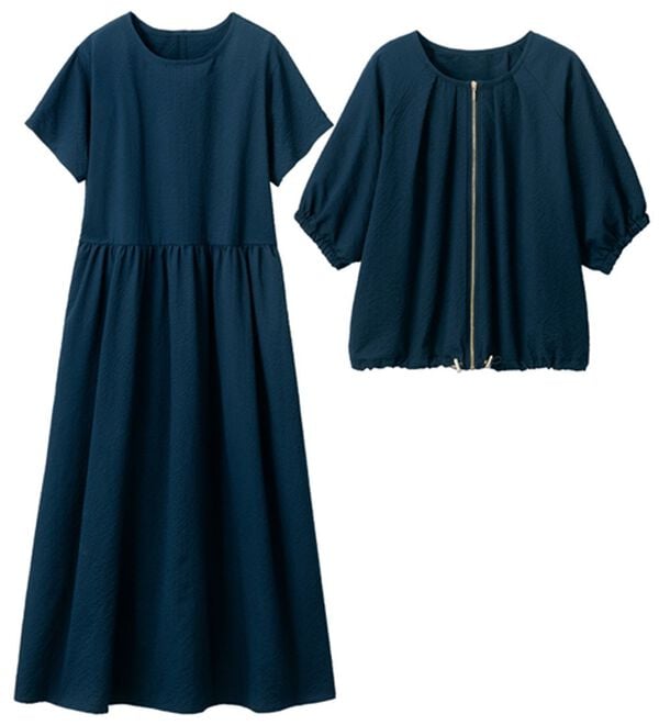 ルフラン（ルフラン）の「お買得＊活躍ブルゾン＆ワンピ（ブラウススーツ）」｜詳細画像