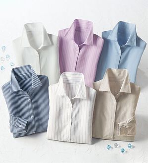 BELLUNA（ベルーナ）の「洗える！ストレッチイージーケアシャツ（シャツ）」｜詳細画像