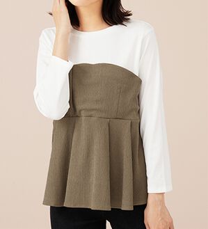 BELLUNA（ベルーナ）の「ビスチェ風ドッキングチュニック（チュニック）」｜詳細画像