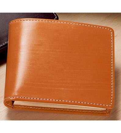 「ブライドルレザー二つ折り財布（メンズ財布・パスケース）」